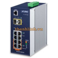 Bộ chia mạng công nghiệp Planet 4 Port 100/1000 PoE > 4 Port + 2- port SFP IGS-4215-4P4T2S