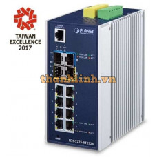 Bộ chia mạng công nghiệp Planet L3 8 Port 100/1000 + 2 Port SFP IGS-5225-8T2S2X
