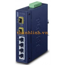 Bộ chuyển mạch Industrial 4-Port 1000BASE-T + 2-Port 1G/2.5GBASE-X SFP Planet IGS-620TF