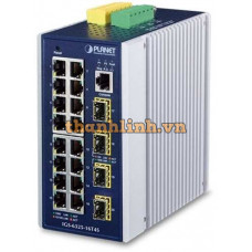 Bộ chia mạng công nghiệp Planet L2 16- port 100/1000 + 4-Port SFP IGS-6325-16T4S