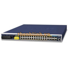 Industrial 24-Port 1000T PoE + 4-Port 10G SFP+ ( -40 75 độ C ) Planet IGS-6325-24P4X