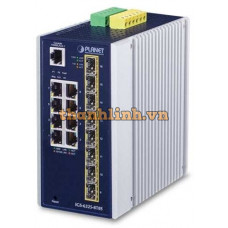 Bộ chuyển mạch Industrial 8-Port 1000T + 8-Port 1G/2.5G SFP Planet IGS-6325-8T8S