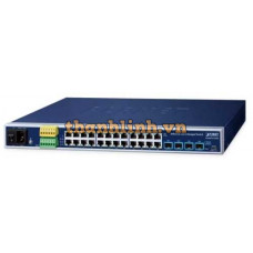 Bộ chuyển mạch Ethernetcông nghiệp L2/L4 24 cổng 1000T + 4 cổng 10G SFP+ Planet IGS-R4215-24T4X