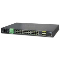 Bộ chuyển mạch Industrial 24-Port 1000Mbps with 4-Port Shared SFP Gigabit Switch Planet IGSW-24040T