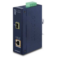 Bộ chuyển đổi Industrial 1-Port 1000X SFP to 1-Port 1000T PoE++ Media Converter Planet IGUP-805AT