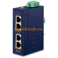 Industrial 2-port 1000T PoE+ Injector Hub Planet IPOE-260 Series