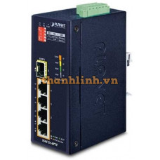 Bộ chuyển mạch Industrial 4-port 100TX PoE+ plus 1-Port 100FX Planet ISW-514PTF