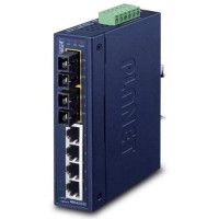 Bộ chia mạng Planet 4-Port 10/100Base-TX + 2-Port 100Base-FX Industrial Fast ISW-621S15
