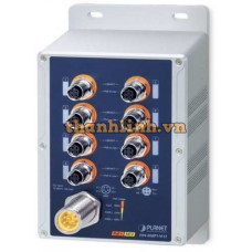Bộ chuyển mạch Industrial IP67 8-Port 100TX M12 PoE+ Switch Planet ISW-808PT-M12