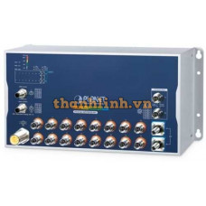 Bộ chuyển mạch Ethernet công nghiệp L3 16 cổng 1000T 802.3at PoE+ M12 + 2 cổng 10GBASE-T M12 Bypass + 2 cổng 10G Q-ODC Planet ITS-6326-16P2TB2XS-WV