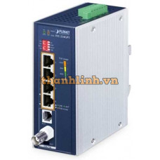 Bộ mở rộng PoE+ 4 cổng 1000T 802.3at sang VDSL2 công nghiệp Planet IVC-234GPT