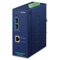 Bộ chia mạng công nghiệp 2-Port 10GBASE-X SFP+ + 1-Port 10GBASE-T PoE PD Managed Media Converter Planet IXT-900-2X1PD