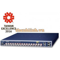 Bộ chuyển mạch 16-port Coax + 2-port 1000T + 2-port 1000X SFP Long Reach PoE over Coaxial Planet LRP-1622CS