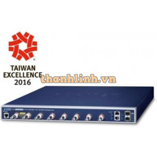 Bộ chuyển mạch cấp điện qua cáp đồng trục 8-port Long Reach PoE + 2-port 1000T + 2-port 1000X SFP Planet LRP-822CS
