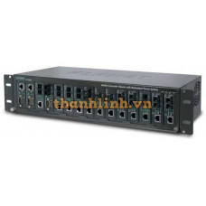Khung nguồn tập trung PLANET MC1500, 15 khe cắm Media Converter