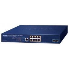 Bộ chia mạng L3 8-Port 2.5GBASE-T 802.3at PoE + 2-Port 10GBASE-X SFP+ Managed Ethernet Planet MGS-6311-8P2X