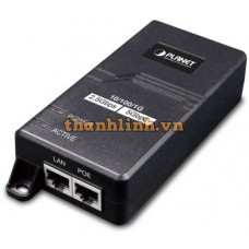Bộ cấp nguồn PoE+ Multigigabit 802.3at một cổng (30 Watt) Planet POE-165