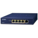 Bộ 1-Port PoE++ to 4-Port 802.3af/at Gigabit PoE Extender Planet POE-E304