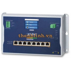 Bộ chuyển mạch có màn hình LCD Industrial 8-Port 1000T PoE + 2-Port 1G/2.5G SFP Planet WGS-5225-8UP2SV