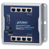 Bộ chuyển mạch Industrial 8-Port 1000T Wall-mounted Gigabit Switch with 4-port PoE+ Planet WGS-814HP
