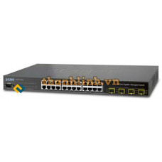 Bộ chia mạng Planet L2+ 24-Port 10/100/1000T + 4-Port Gigabit TP/SFP Combo WGSW-24040