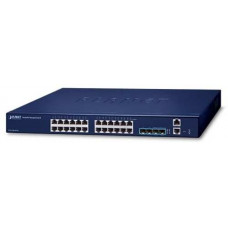 Bộ chuyển mạch 24-Port 1000Mbps PoE+ with 4 Shared SFP Ports Planet WGSW-24040HP4