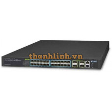 Bộ chuyển mạch 12-Port 10G SFP+ + 8-Port 1000T with Dual 100 240V AC Planet XGS-6350-12X8TR
