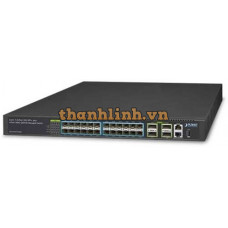 Bộ chia mạng Planet Layer 3 24-Port 10G SFP+ + 4-Port 100G QSFP28 XGS-6350-24X4C