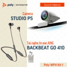 Loa Micro hội nghị truyền hình Plantronics Poly WFH Kit 1 ( Studio P5 & BackBeat Go 410 ) Poly WFH Kit 1