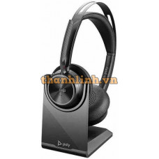 Tai nghe Bluetooth Poly Voyager FOCUS 2 UC, Charge Stand, USB-A/C (7S4L6AA)