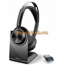 Tai nghe Bluetooth Poly Voyager FOCUS2-M C USB-C, Charge Stand (77Y90AA)