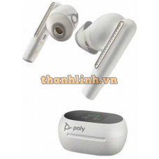 Tai nghe Poly Voyager Free 60+ UC White Sand+Touchscreen Charge Case (7Y8G5AA)