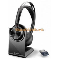 Tai nghe Bluetooth Poly Voyager VFOCUS2 C USB-A, Charge Stand (77Y86AA)