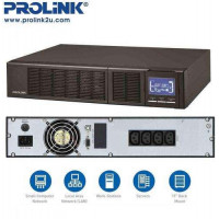 Bộ lưu điện Prolink 1KVA / 800W Rackmount Online UPS với AVR Pure Sine Wave PRO901WRS