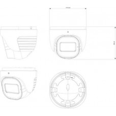 Camera IP 20m IR And White LED 2MP Hybrid Fixed Lens Small Dome/Turret  Provision DH-320IPSN-28