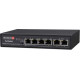 Camera IP 4-port 10/100Mbps PoE switch,CCTV Mode, 2-port 10/100Mbps UPLINK ,60W Provision POES-0460C+2I