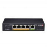 Thiết bị chuyển mạch POE 4+1-port Giga PoE Ethernet Switch, 4 giga ports act as PSE downlink , 1G 55W PD Uplink Port Provision Israel PoES-0460G+1G(HPD)