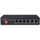 Thiết bị chuyển mạch POE 4+2-Port Giga PoE Ethernet Switch,4 giga Ports act as downlink và uplink,2x1G Port uplink,72W Provision Israel PoES-0472GC+2G