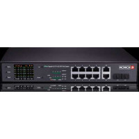 Thiết bị chuyển mạch POE 8+2 Port Giga PoE Switch,8 giga downlink port, 2 giga combo port, 120W, with cctv mode,color LCD Provision Israel PoES-08120GCL+2Combo