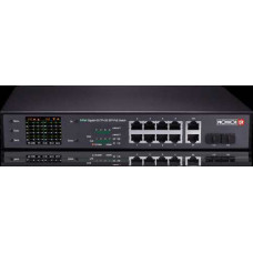 Thiết bị chuyển mạch POE 8+2 Port Giga PoE Switch,8 giga downlink port, 2 giga combo port, 120W, with cctv mode,color LCD Provision Israel PoES-08120GCL+2Combo