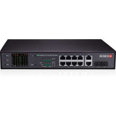 Camera IP 8+2 Port Giga PoE Switch,8 giga downlink port, 2 uplink port, 130W, with cctv mode,color LED Provision POES-08130GCL+2G+2SF