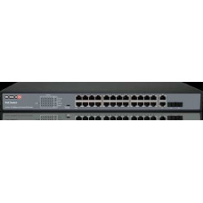 Thiết bị chuyển mạch POE 24CH unmanaged PoE switch, downlink:*24 100mbps, uplink: *2 1000mbps,total PoE is 370W Provision Israel PoES-24370C+2Combo