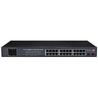 Thiết bị chuyển mạch POE 24CH unmanaged PoE switch, downlink:*24 100mbps, uplink: *2 1000mbps,total PoE 370W CCTV mode Provision Israel PoES-24370CL+2G+2SFP