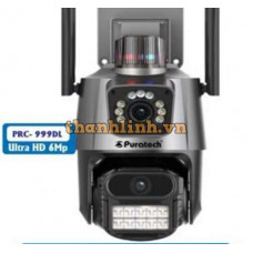 Camera quan sát IP Xoay Wifi 2 ống kính 6MP Puratech PRC 999DL