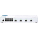 Bộ chia mạng QSW-M408-2C, 8 port 1Gbps, 2 port 10G SFP+, 2 port 10G SFP+