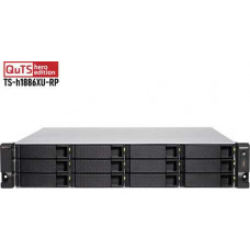 Thiết bị ổ cứng lưu trữ mạng QNap 12 ( +6 ) -Bay SATA 6Gbps ( 12 x 3.5" + 6 x 2.5" ) 2U TS-h1886XU-RP-D1622-32G