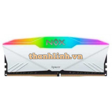 Bộ nhớ máy tính để bàn APACER DDR4 16G 3200 OC NOX RGB WHITE AURA 2 (1 x 16GB) DDR4 3200MHz (AH4U16G32C28YNWAA-1)