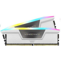 Bộ nhớ máy tính để bàn CORSAIR VENGEANCE RGB 32GB (2 x 16GB) DDR5 6200MHz (CMH32GX5M2B6200C36W)