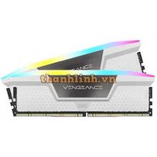 Bộ nhớ máy tính để bàn CORSAIR Vengeance RGB White (2 x 16GB) DDR5 5600MHz (CMH32GX5M2B5600C36WK)