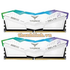 Bộ nhớ máy tính để bàn TEAM T-Force Delta White RGB (2 x 32GB) DDR5 5600MHz (FF4D564G5600HC36BDC01)
